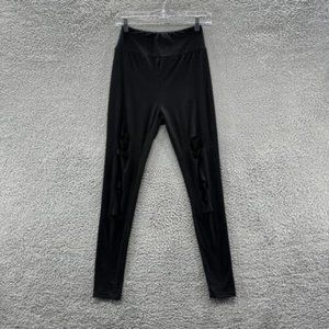 Dibaolong Leggings Women's Medium Black Distressed Leggings Ladies Size M‎